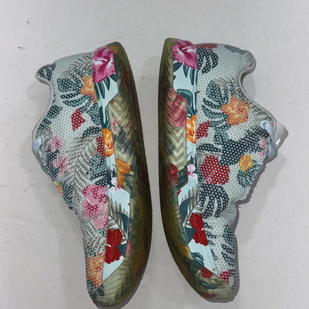 Women's No Bull Outwork Edge Impact Sneakers Blue Floral Athletic Shoes Size 8.5 - Picture 3 of 15